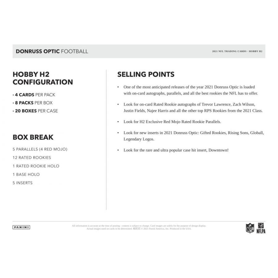 NFL 2021 PANINI DONRUSS OPTIC FOOTBALL H2  HOBBY HYBRID[1ボックス] |  | 04