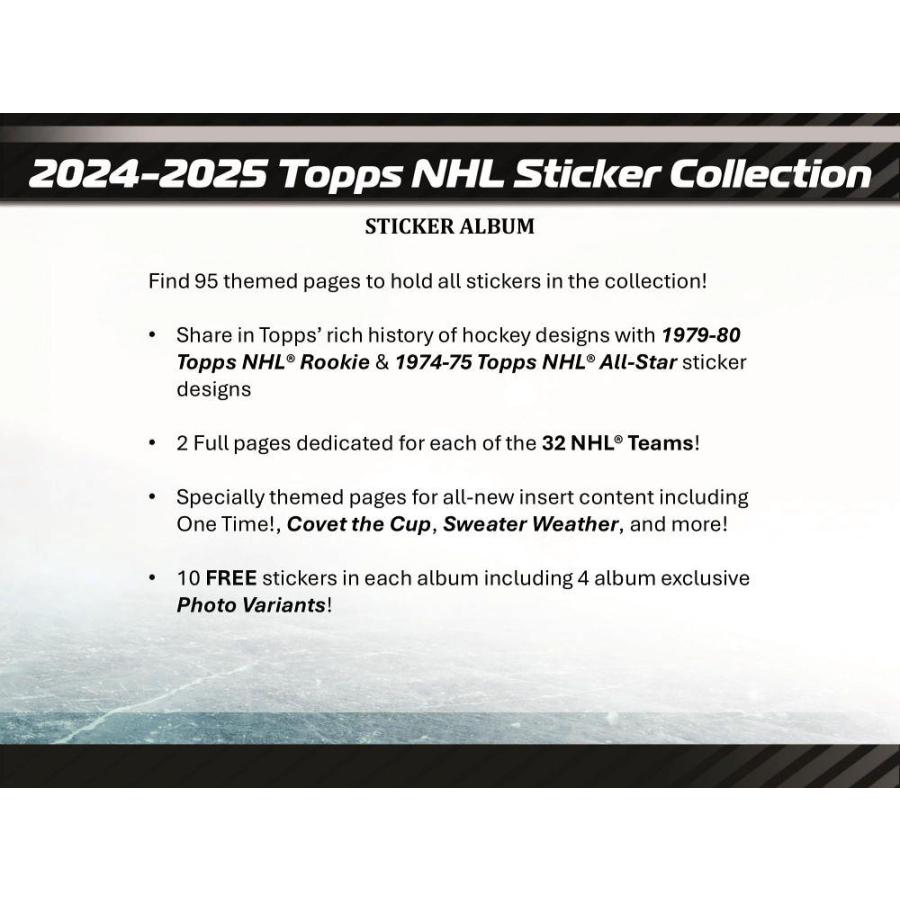 NHL 2024-25 TOPPS STICKER COLLECTION ALBUM | 2024-25 トップス ステッカーコレクション アルバム アイスホッケー[1ボックス] |  | 04