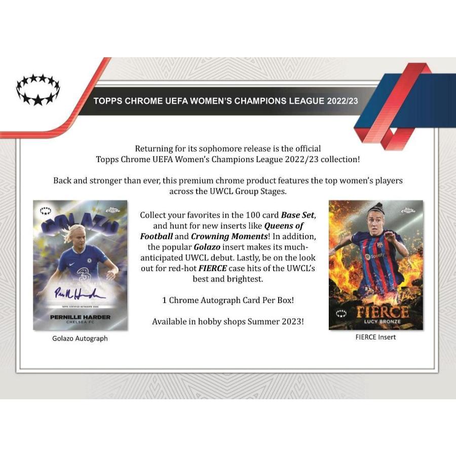 SOCCER 2022-23 TOPPS CHROME UEFA WOMEN'S CHAMPIONS LEAGUE HOBBY[1ボックス] |  | 01