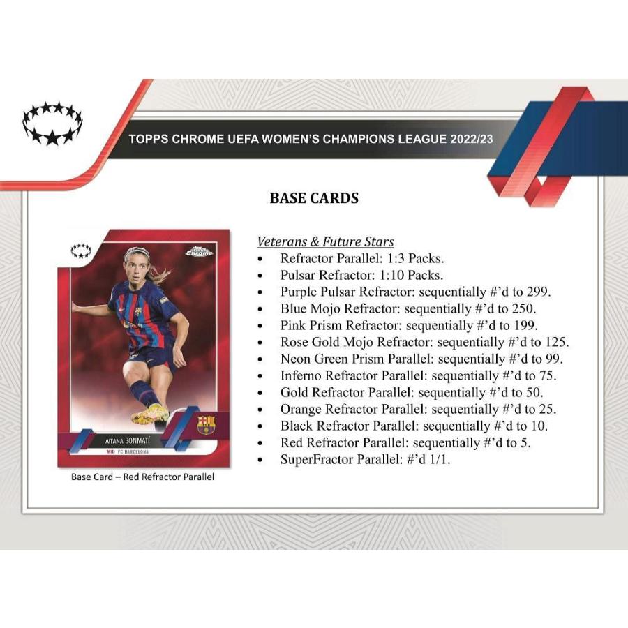 SOCCER 2022-23 TOPPS CHROME UEFA WOMEN'S CHAMPIONS LEAGUE HOBBY[1ボックス] |  | 02