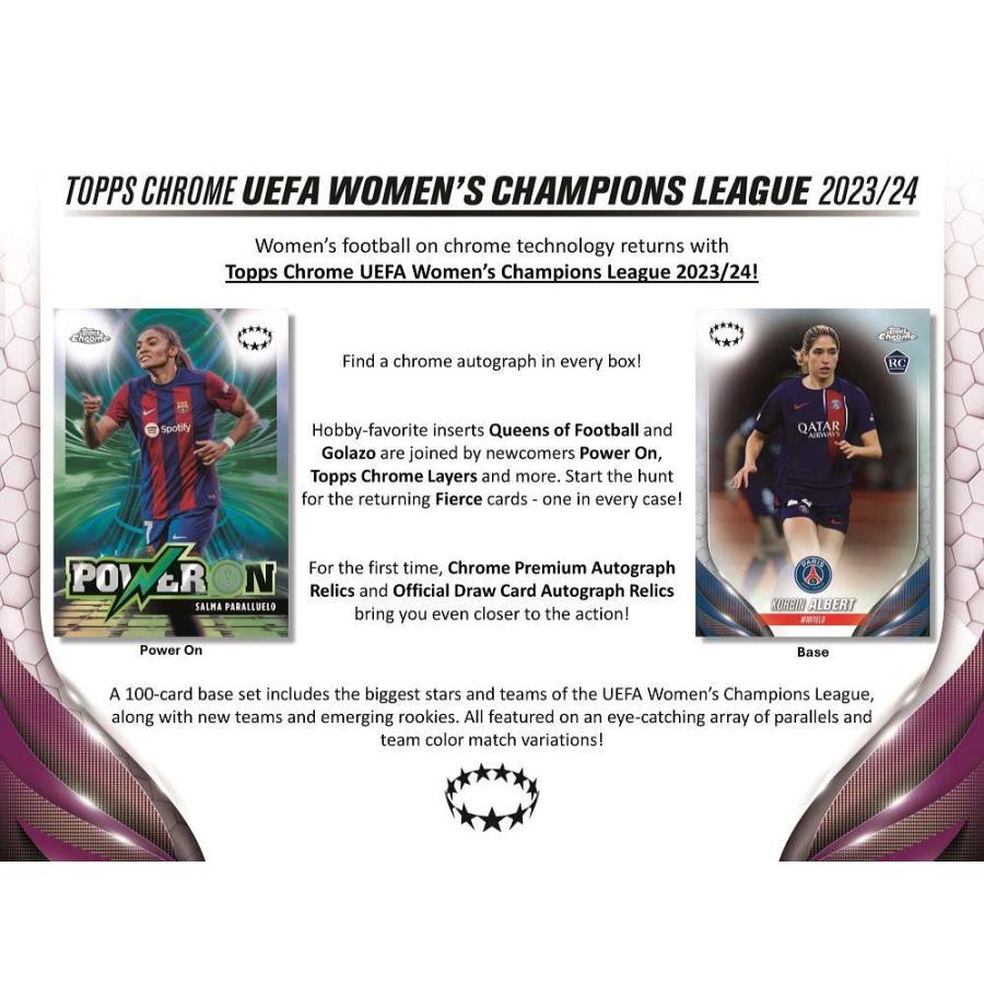 SOCCER 2023-24 TOPPS CHROME UEFA WOMEN'S CHAMPIONS LEAGUE HOBBY[1ボックス] |  | 01