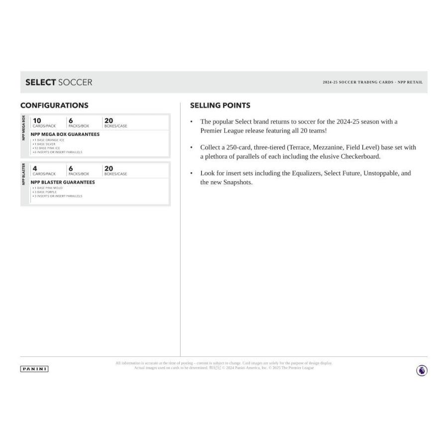 SOCCER 2024-25 PANINI SELECT PREMIER LEAGUE MEGA BOX[1ボックス] |  | 04
