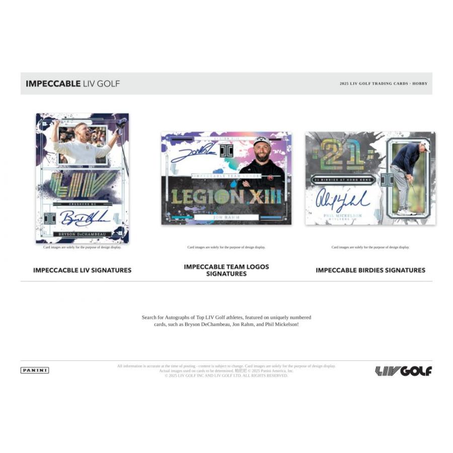 GOLF 2025 PANINI IMPECCABLE LIV GOLF HOBBY | 2025 パニーニ インペカブル ゴルフ ホビー[1ボックス] |  | 02