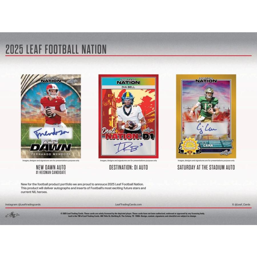 NFL 2025 LEAF NATION JUMBO[1ボックス] |  | 01
