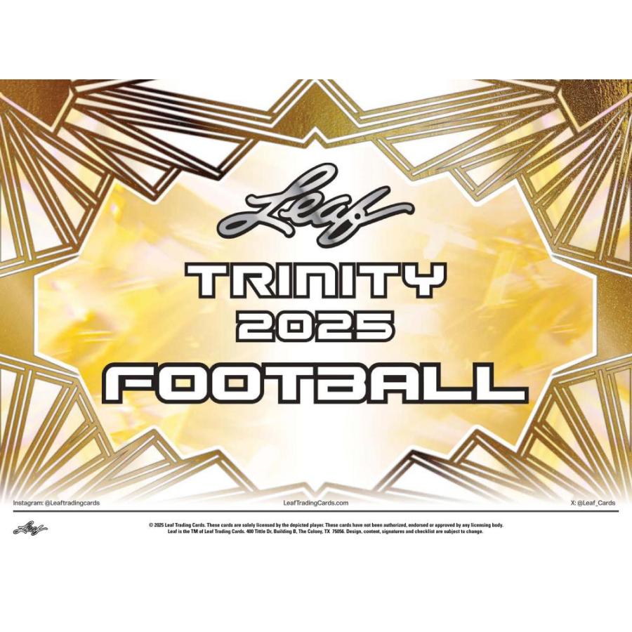 NFL 2025 LEAF TRINITY JUMBO[1ボックス] | 