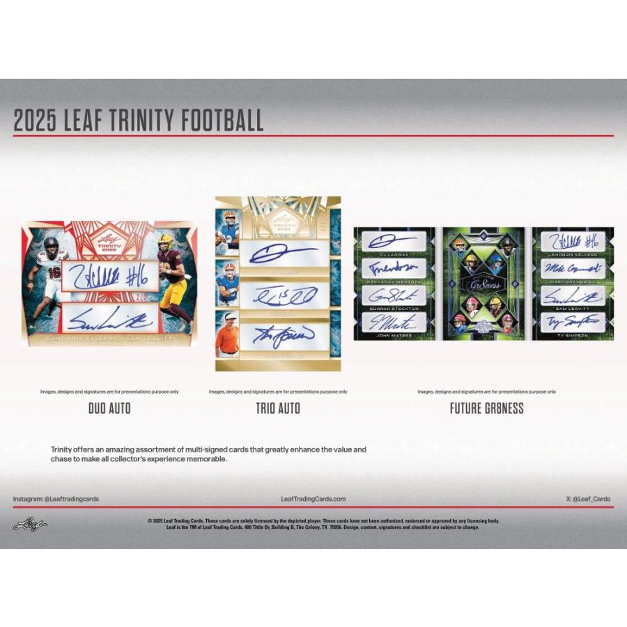 NFL 2025 LEAF TRINITY JUMBO[1ボックス] |  | 04