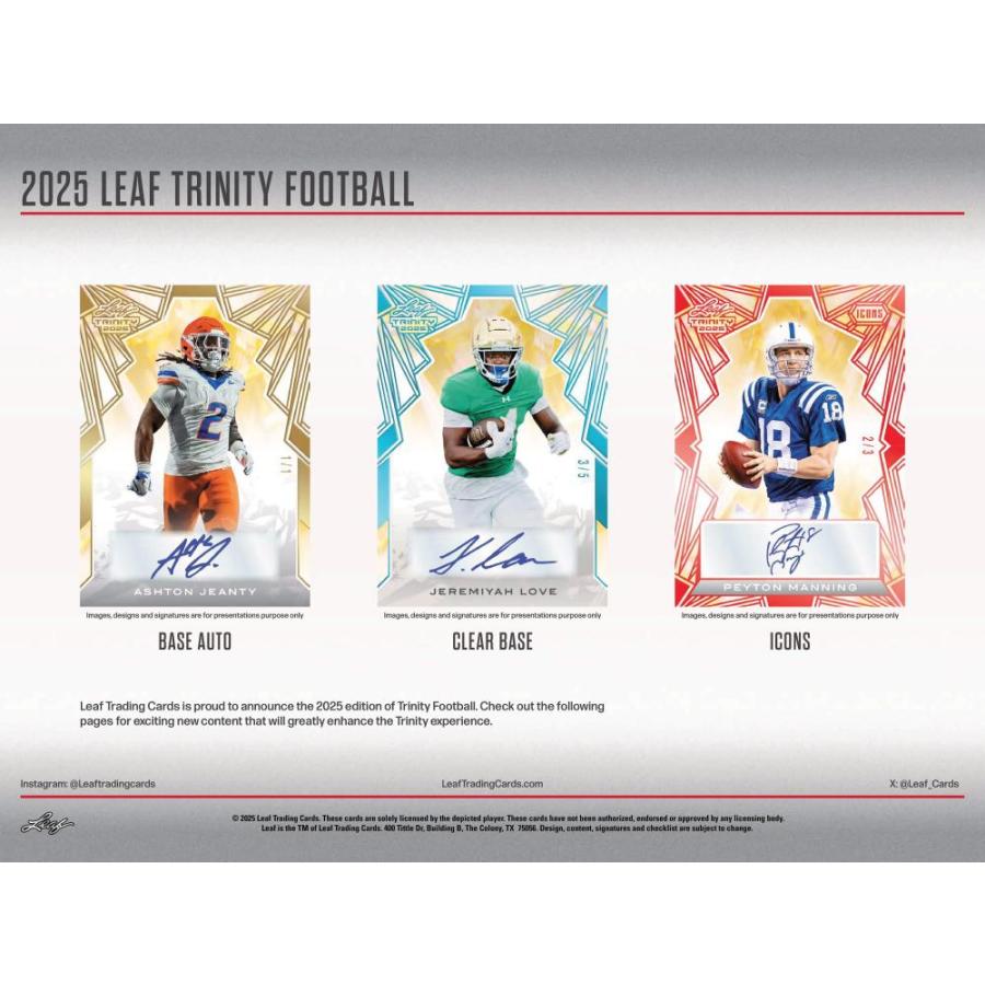 NFL 2025 LEAF TRINITY HOBBY[1ボックス] |  | 01