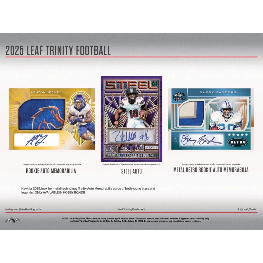 NFL 2025 LEAF TRINITY HOBBY[1ボックス] |  | 03