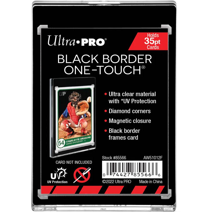 Ultra・PRO ワンタッチ マグネットホルダー 35pt(約0.9mm)厚 黒枠 (UV加工)[1個] | 