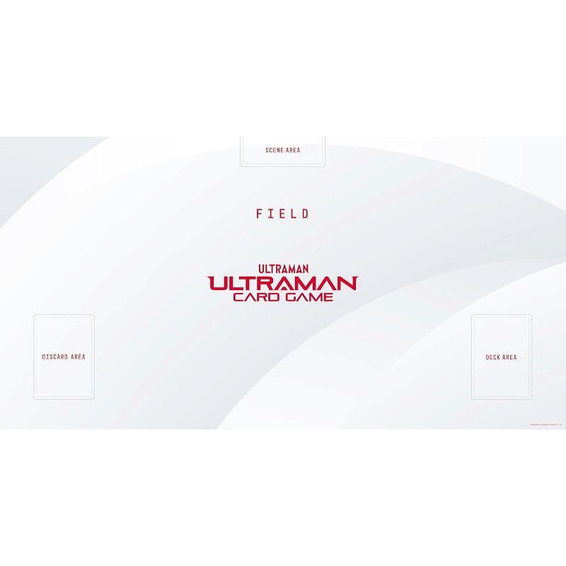 ウルトラマンカードゲーム オフィシャルプレイマット 白ベース+赤ロゴ[1個] | 
