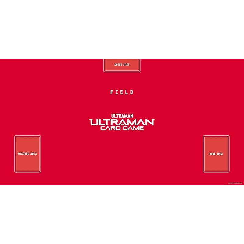 ウルトラマンカードゲーム オフィシャルプレイマット 赤ベース+白ロゴ[1個] | 