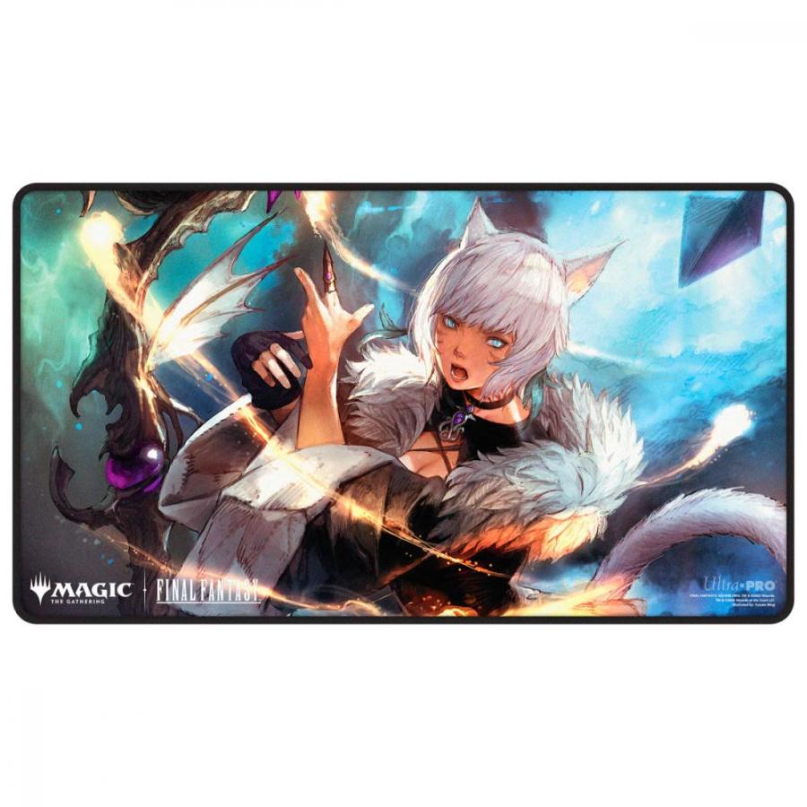 【返品・交換不可】Ultra・PRO MTG [ユニバースビヨンド・ファイナルファンタジー]ブラックスティッチドプレイマット(マウスパッド使用可)/ヤ・…[1個] | 