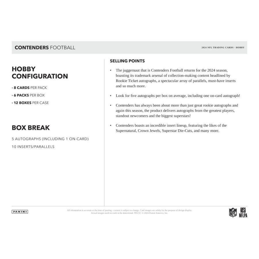 NFL 2024 PANINI CONTENDERS HOBBY[1個] |  | 05