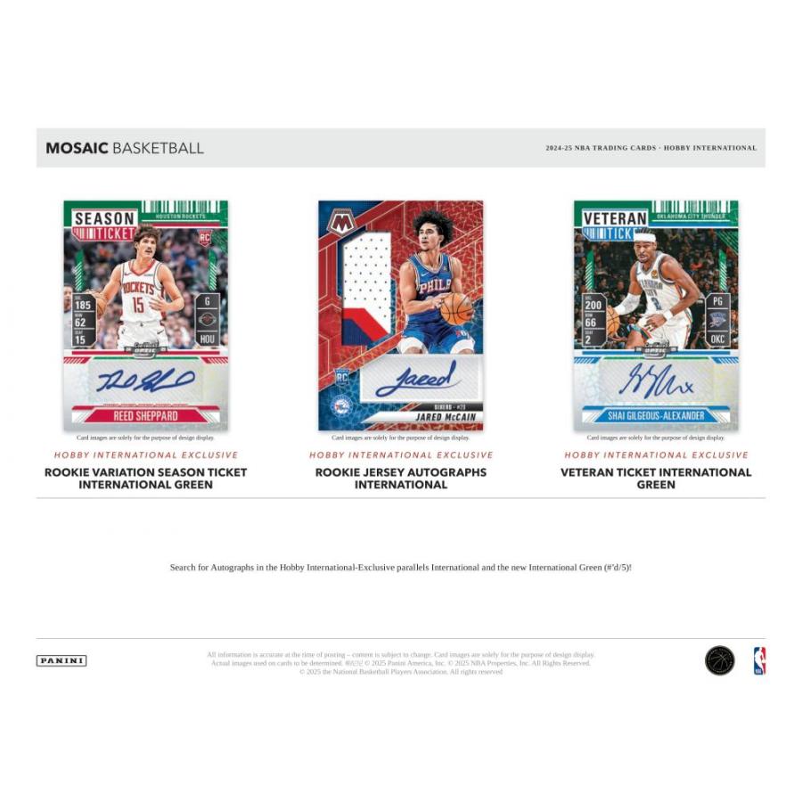 NBA 2024-25 PANINI MOSAIC HOBBY INTERNATIONAL[1個] |  | 03