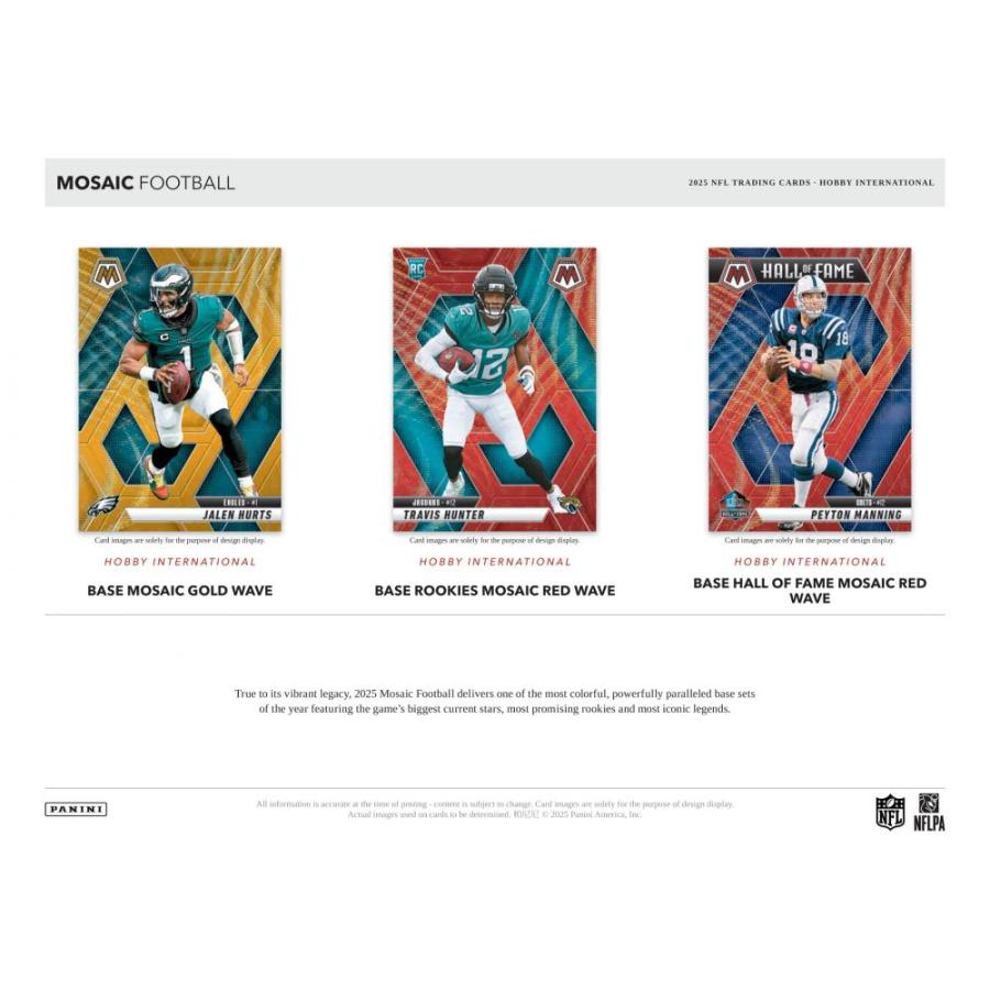 NFL 2025 PANINI MOSAIC HOBBY INTERNATIONAL[1ボックス] |  | 02
