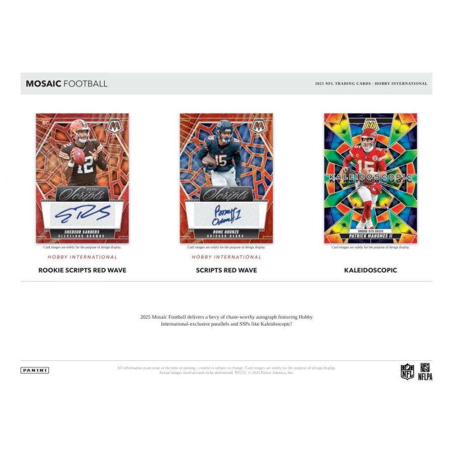 NFL 2025 PANINI MOSAIC HOBBY INTERNATIONAL[1ボックス] |  | 03