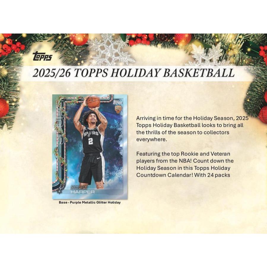 NBA 2025-26 TOPPS HOLIDAY COUNTDOWN CALENDER[1ボックス] |  | 01