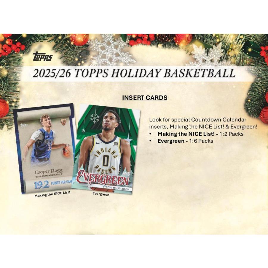 NBA 2025-26 TOPPS HOLIDAY COUNTDOWN CALENDER[1ボックス] |  | 03