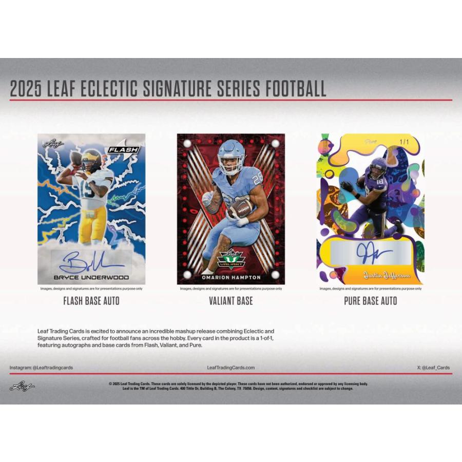 2025 LEAF ECLECTIC SIGNATURES SERIES FOOTBALL MYTHICAL | 2025 リーフ エクレクティック シグネチャーシリーズ フットボール ミシカル[1ボックス] |  | 01