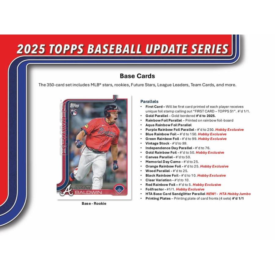 MLB 2025 TOPPS UPDATE SERIES HOBBY[1ボックス] |  | 02