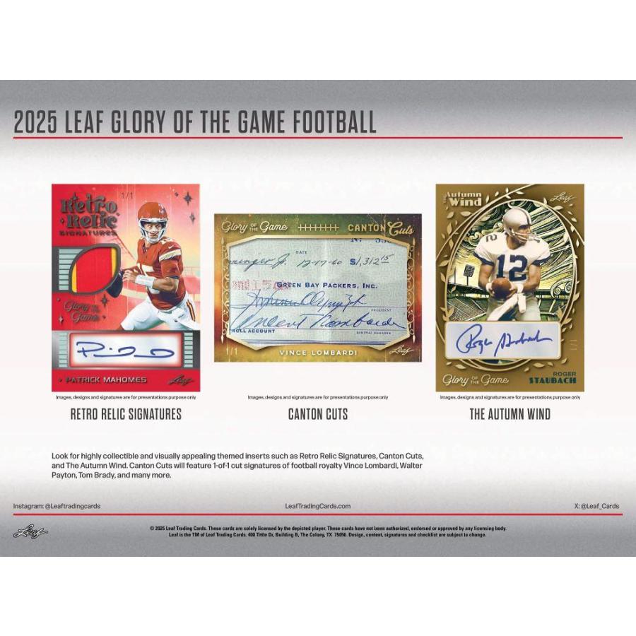 NFL 2025 LEAF GLORY OF THE GAME[1ボックス] |  | 03
