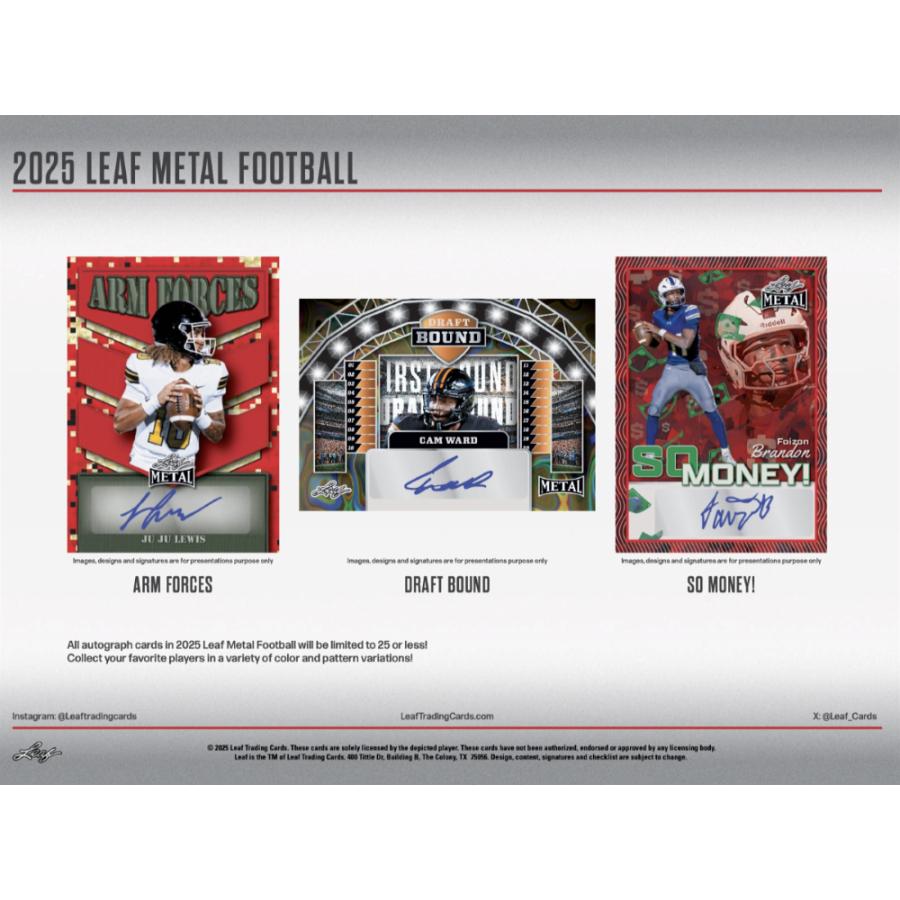 NFL 2025 LEAF METAL JUMBO[1ボックス] |  | 02