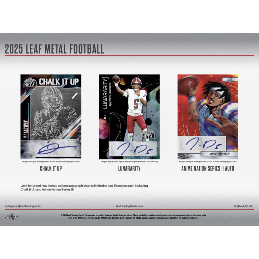 NFL 2025 LEAF METAL JUMBO[1ボックス] |  | 03