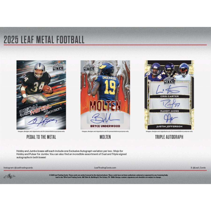 NFL 2025 LEAF METAL JUMBO[1ボックス] |  | 04