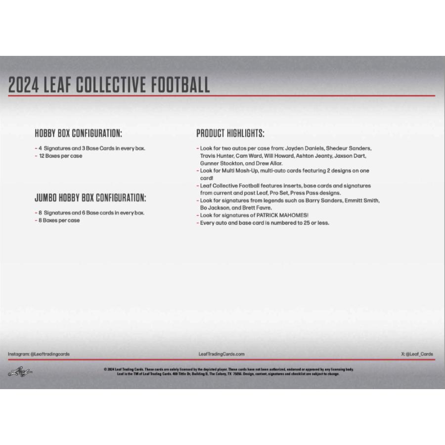 NFL 2024 LEAF COLLECTIVE HOBBY[1ボックス] |  | 05