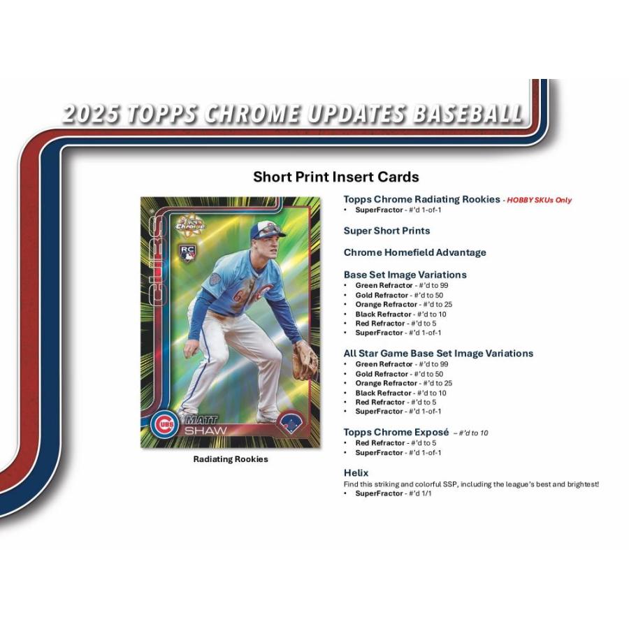 MLB 2025 TOPPS CHROME UPDATES HOBBY[1ボックス] |  | 05