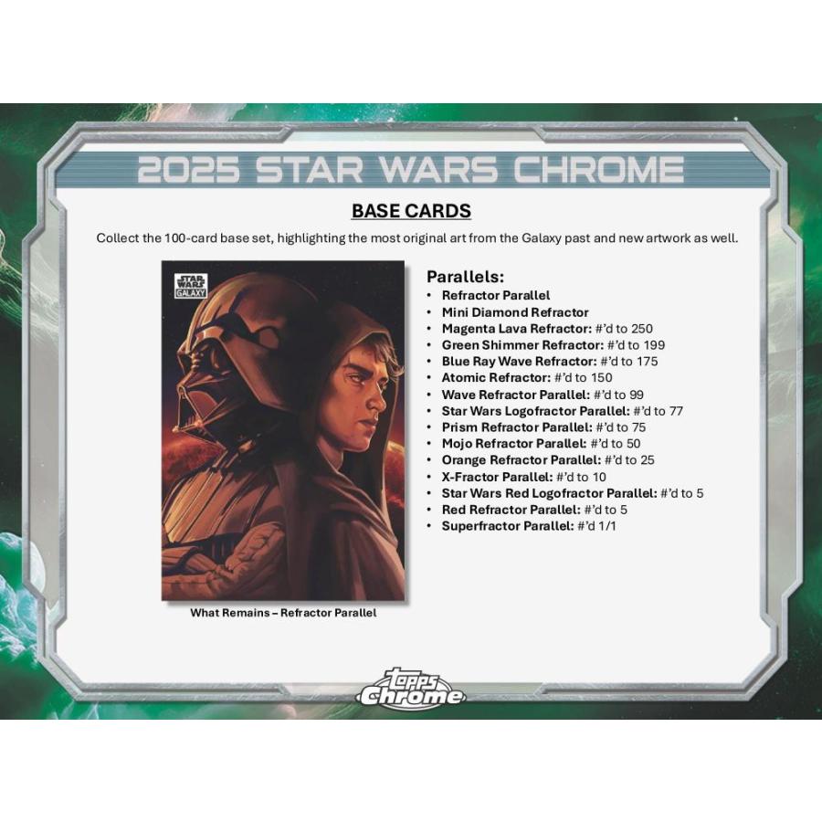 TOPPS 2025 STAR WARS CHROME GALAXY HOBBY[1ボックス] |  | 02