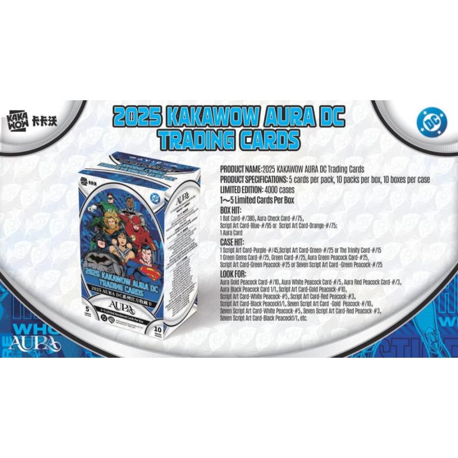 2025 KAKAWOW AURA DC TRADING CARDS | 2025 オーラ DC[1ボックス] |  | 01