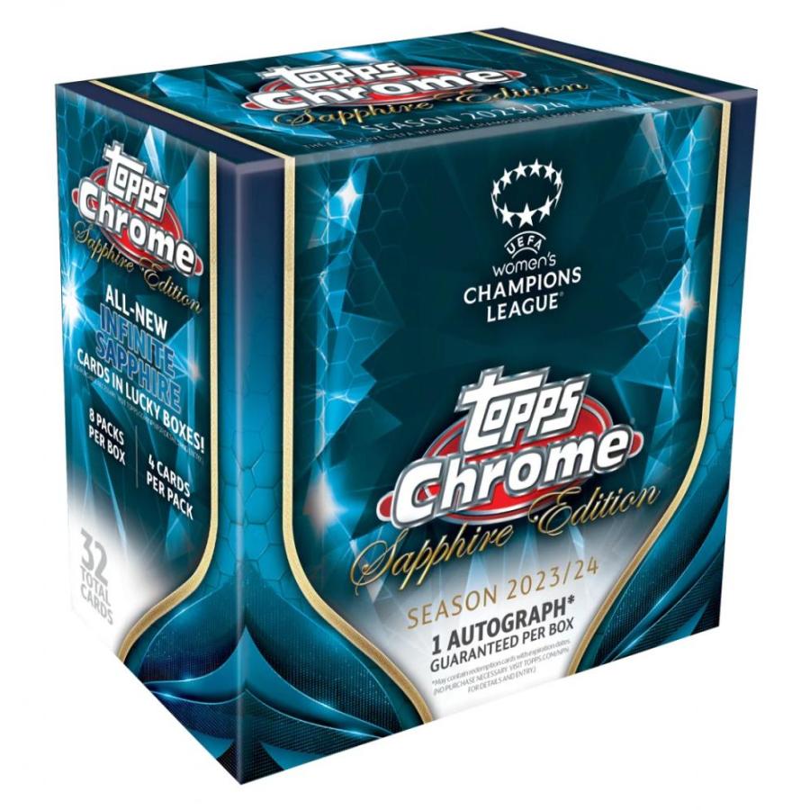 SOCCER 2024 TOPPS UEFA CHAMPIONS LEAGUE WOMEN'S CHROME SAPPHIRE
