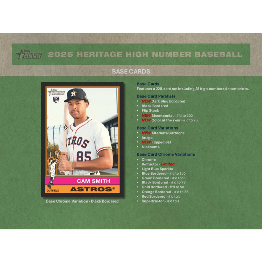 MLB 2025 TOPPS HELITAGE HIGH NUMBER HOBBY[1ボックス] |  | 02