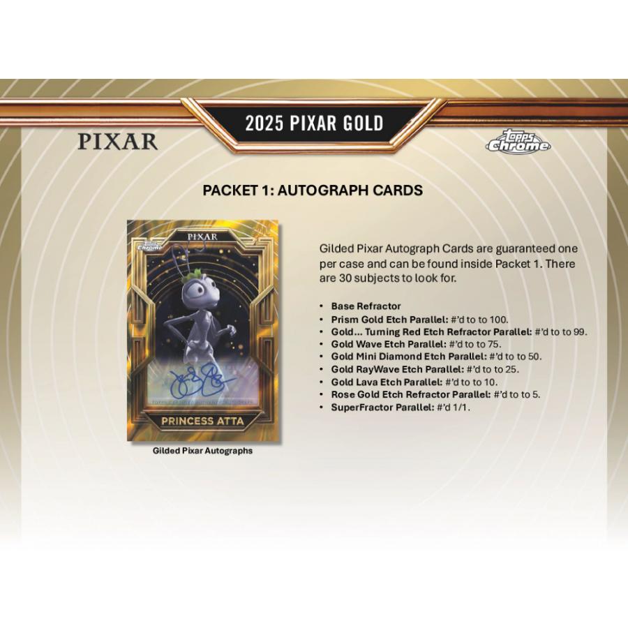 2025 TOPPS PIXAR GOLD HOBBY[1ボックス] |  | 04