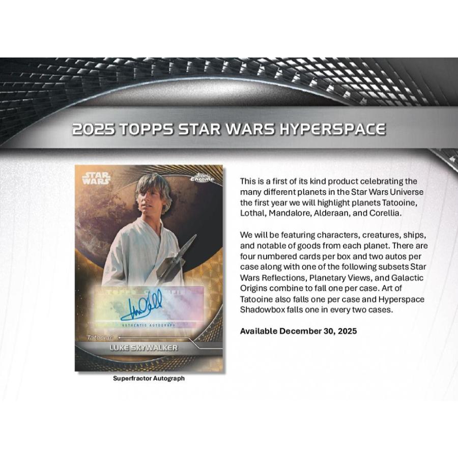 2025 TOPPS STAR WARS HYPERSPACE HOBBY[1ボックス] |  | 01