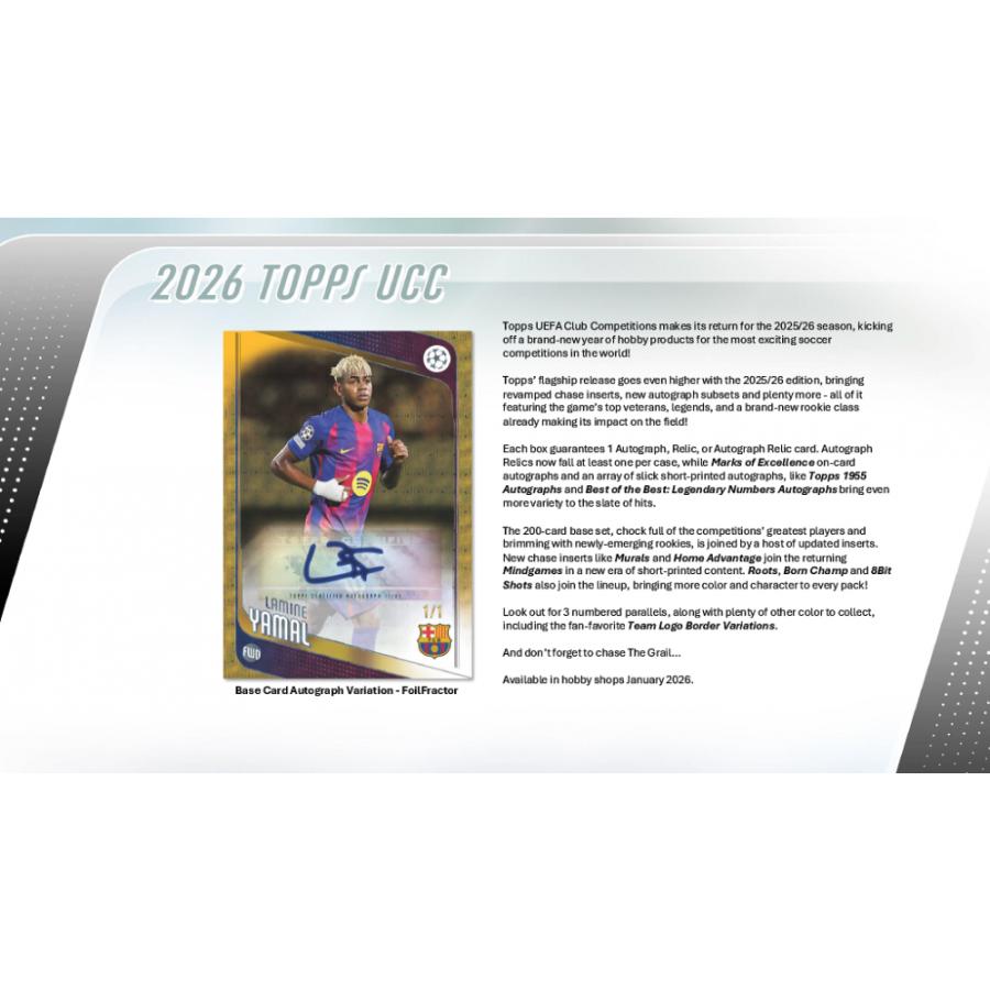 SOCCER 2025-26 TOPPS UEFA CLUB COMPETITIONS HOBBY[1ボックス] | 