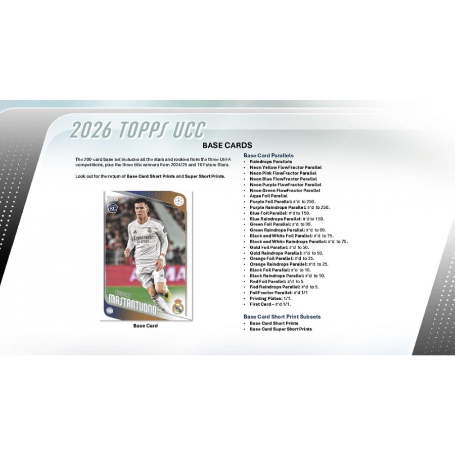SOCCER 2025-26 TOPPS UEFA CLUB COMPETITIONS HOBBY[1ボックス] |  | 01