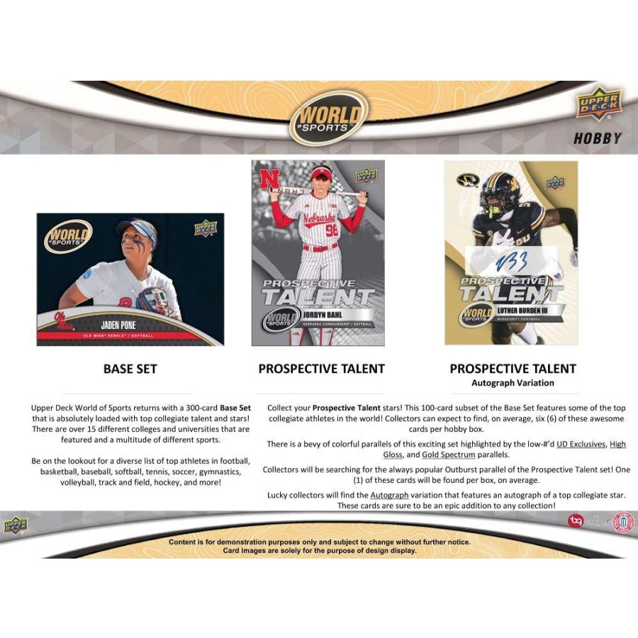 UPPER DECK WORLD OF SPORTS VOLUME 1 HOBBY[1ボックス] |  | 01