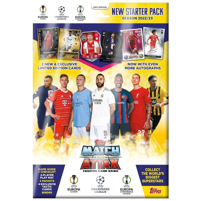 SOCCER 2022-23 TOPPS UEFA LEAGUE MATCH ATTAX (STARTER PACK) UEFA公式TCG[1ボックス] | 