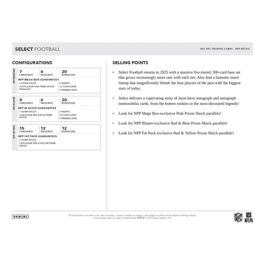 NFL 2025 PANINI SELECT BLASTER | 2025 パニーニ セレクト フットボール ブラスター[1ボックス] |  | 04