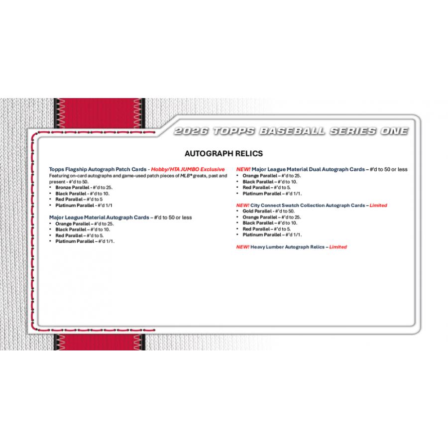 MLB 2026 TOPPS SERIES 1 JUMBO[1ボックス] |  | 05