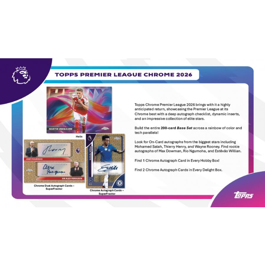 SOCCER 2026 TOPPS PREMIER LEAGUE CHROME HOBBY　【購入制限:おひとり様1ボックスまで】[1ボックス] | 
