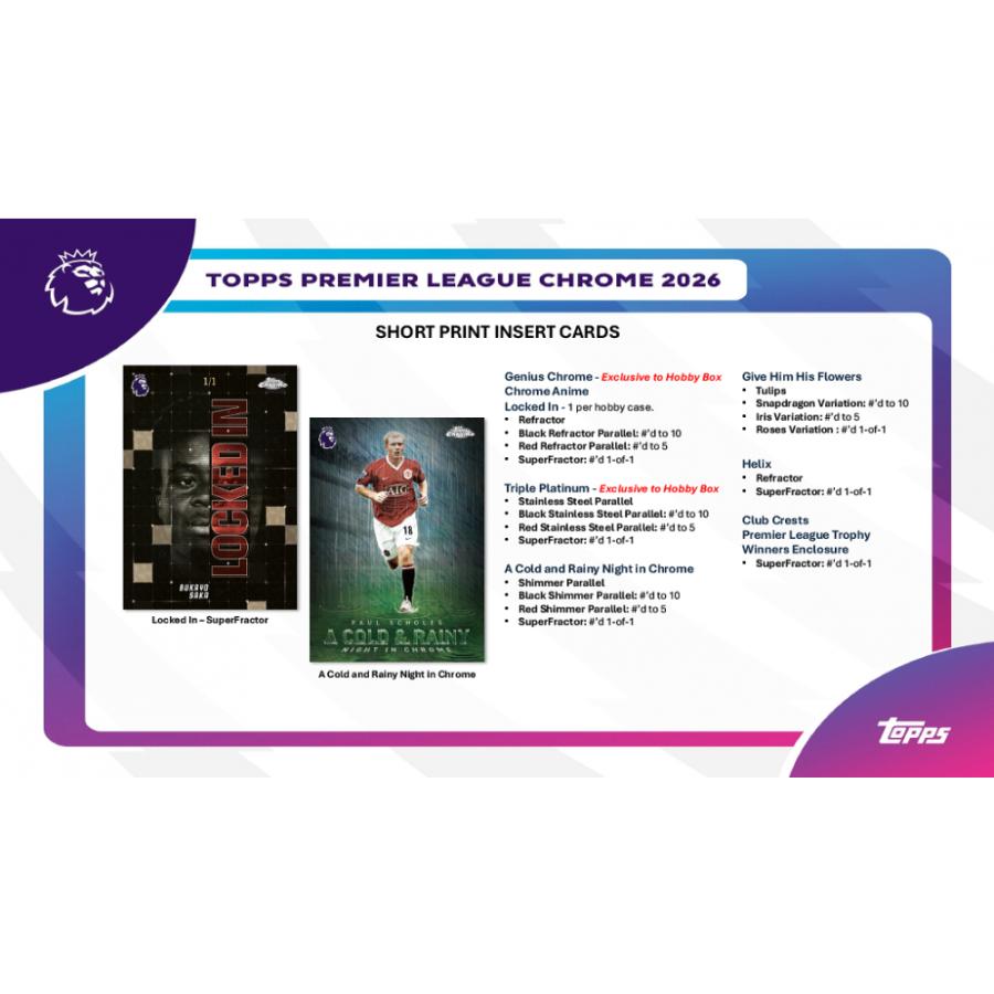 SOCCER 2026 TOPPS PREMIER LEAGUE CHROME HOBBY　【購入制限:おひとり様1ボックスまで】[1ボックス] |  | 03