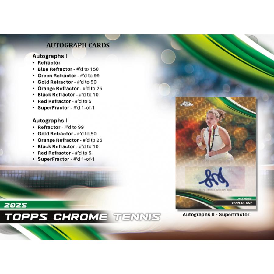 TENNIS 2025 TOPPS CHROME HOBBY[1ボックス] |  | 04