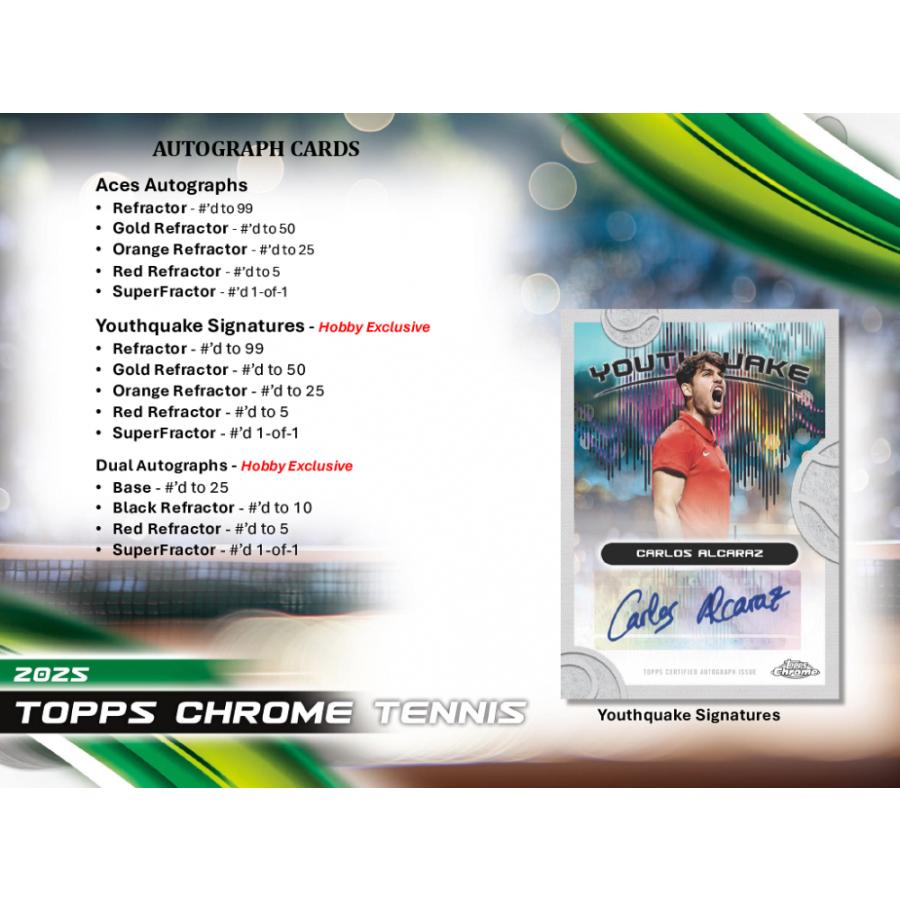 TENNIS 2025 TOPPS CHROME HOBBY[1ボックス] |  | 05