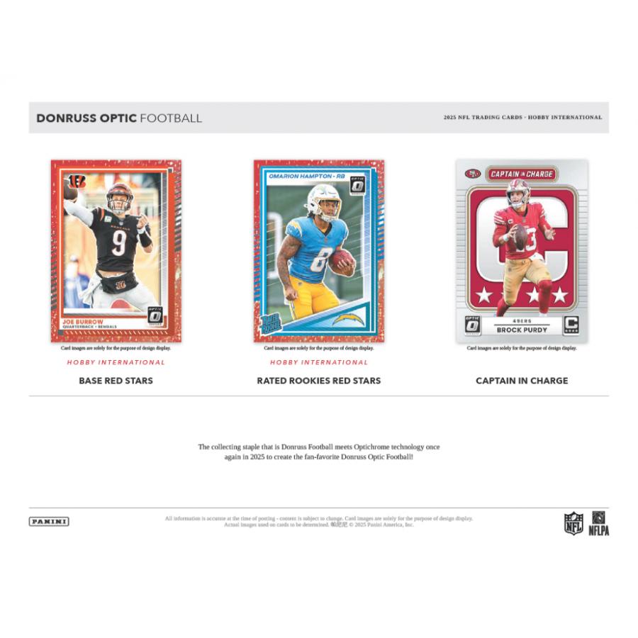 NFL 2025 PANINI DONRUSS OPTIC HOBBY INTERNATIONAL | 2025 パニーニ ドンラス オプティック フットボール ホビーインターナショナル[1ボックス] |  | 01