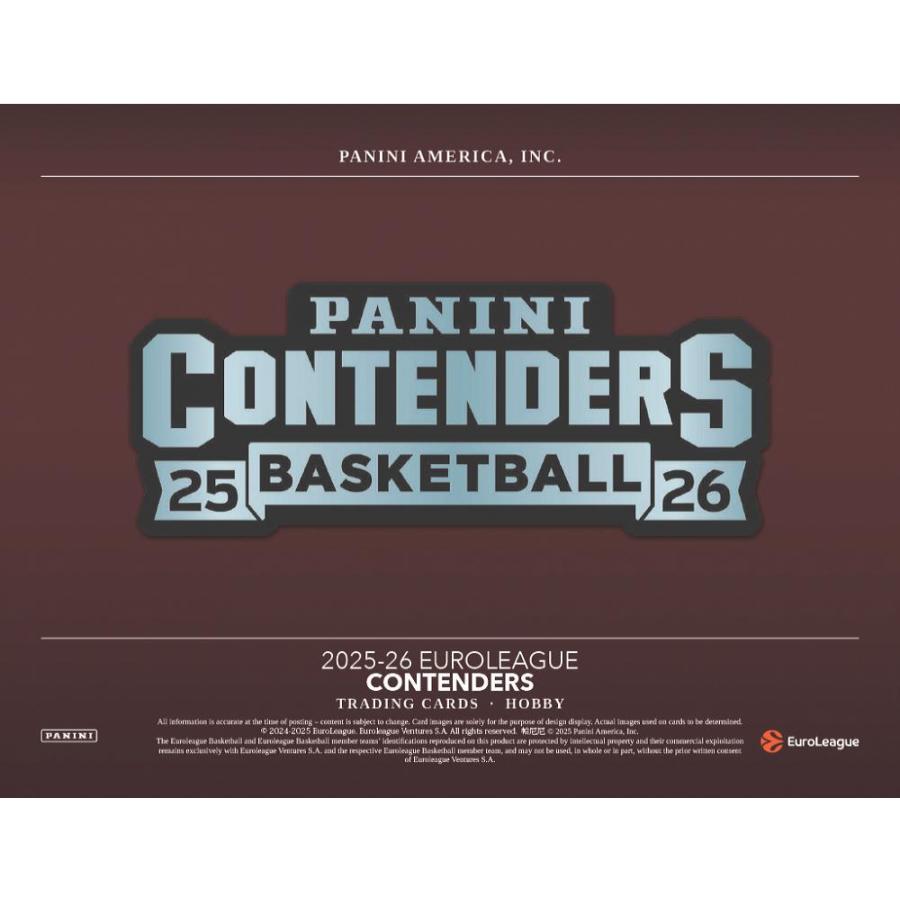 BASKETBALL 2025-26 PANINI CONTENDERS EUROLEAGUE HOBBY[1ボックス] |  | 01