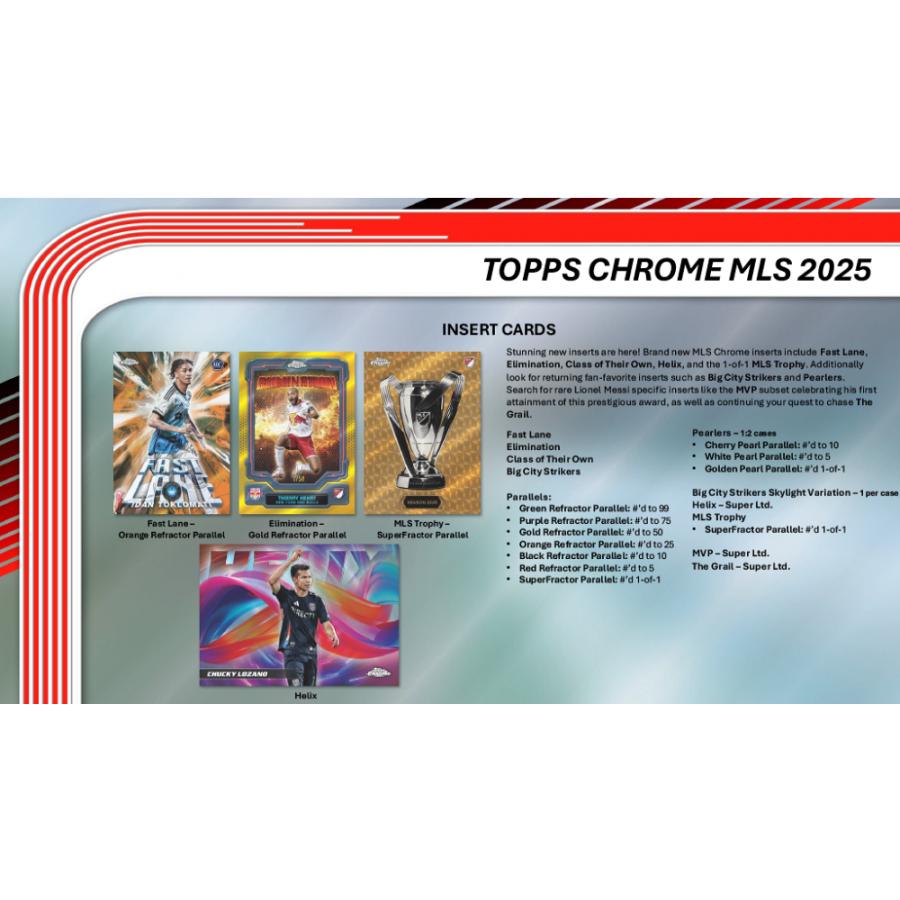 SOCCER 2025 TOPPS CHROME MLS HOBBY[1ボックス] |  | 02