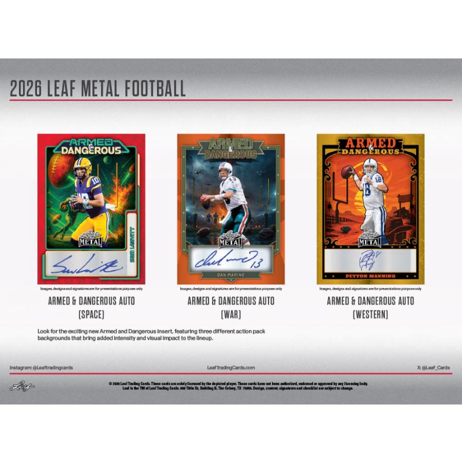 2026 LEAF METAL FOOTBALL HOBBY | 2026 リーフ メタル フットボール ホビー[1ボックス] |  | 02